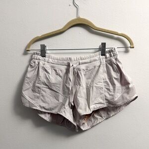 White Lululemon Running Shorts - Size 8